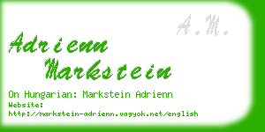 adrienn markstein business card